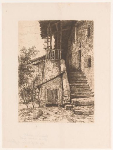 Chalet with staircase
