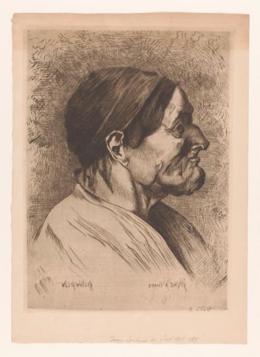 Head of an old woman