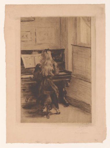 Girl behind the piano