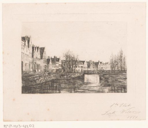 View of a canal in Bruges