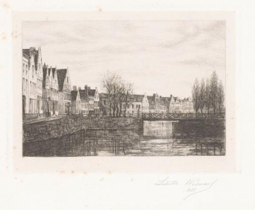View of a canal in Bruges