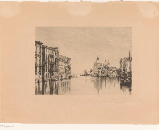 View of the Grand Canal in Venice
