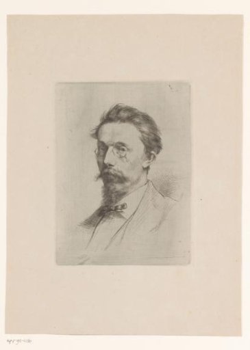 Portrait of an unknown man with a lorgnette