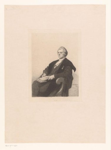 Portrait of Victor Chauvin seated in a chair