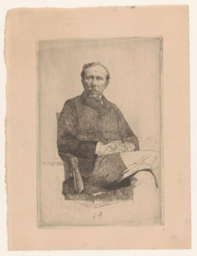 Portrait of an unknown man seated in a chair