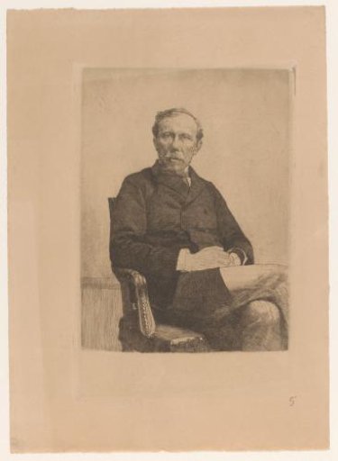 Portrait of an unknown man seated in a chair
