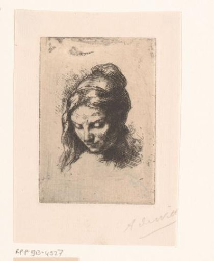 Head of a woman