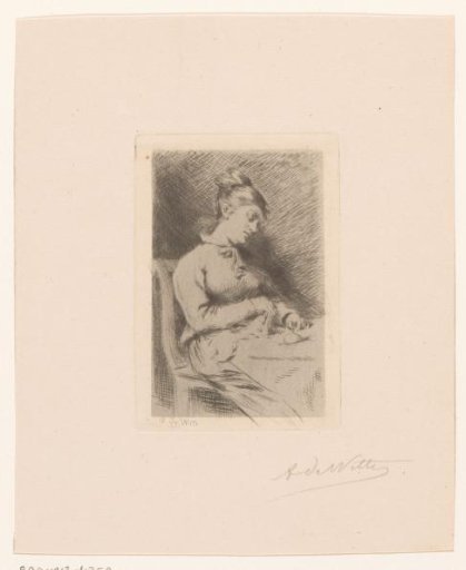 Woman Fallen Asleep with Knitting