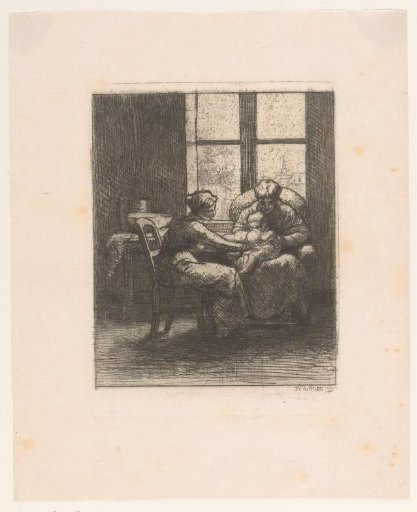 Interior with Family Scene