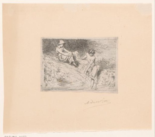 Two Bathing Women on the Shore