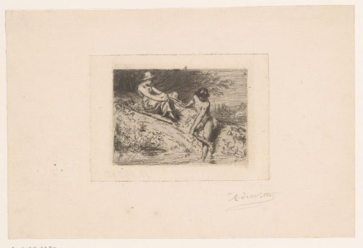 Two Bathing Women on the Shore