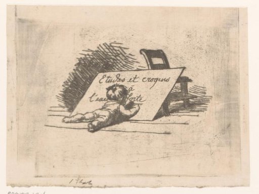 Child writing on a slate
