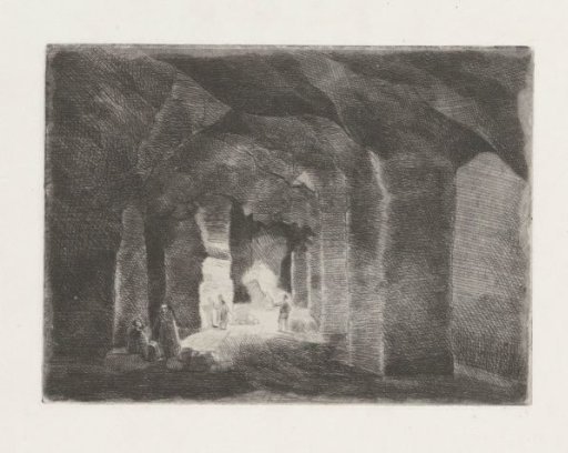 Underground tunnel system in the Sint Pietersberg in Maastricht