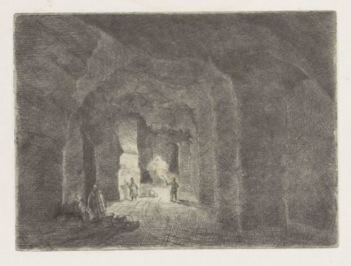 Underground tunnel system in the Sint Pietersberg in Maastricht