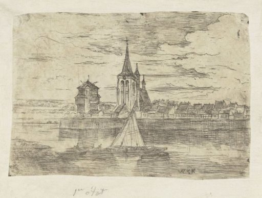 View of the district Wyck at Maastricht