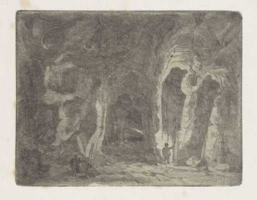 Underground tunnel system in Mount Saint Peter in Maastricht, possibly at the level of the Negendrup
