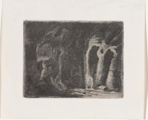 Underground tunnel system in Mount Saint Peter in Maastricht, possibly at the level of the Negendrup