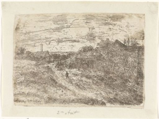 Landscape with a few houses