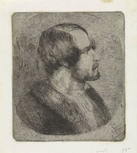 Portrait of printmaker Alexander Schaepkens