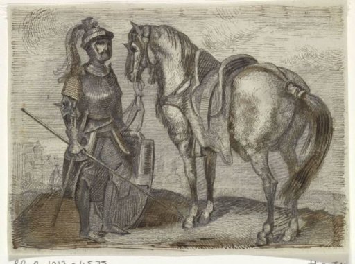 Warrior and his horse