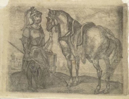 Warrior and his horse