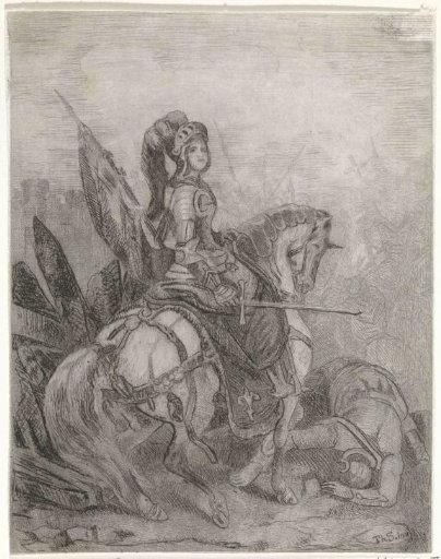 Joan of Arc on horseback