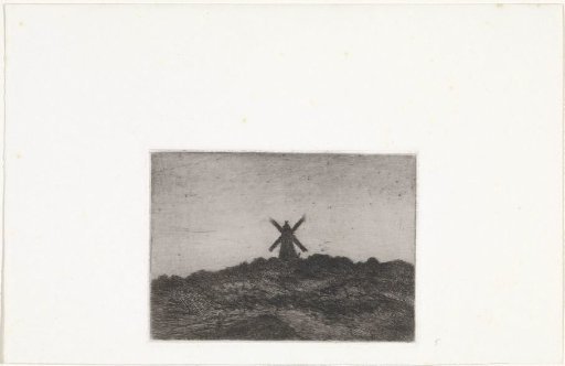 Mill in a dune landscape
