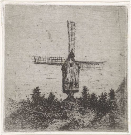 Windmill with three visible sails
