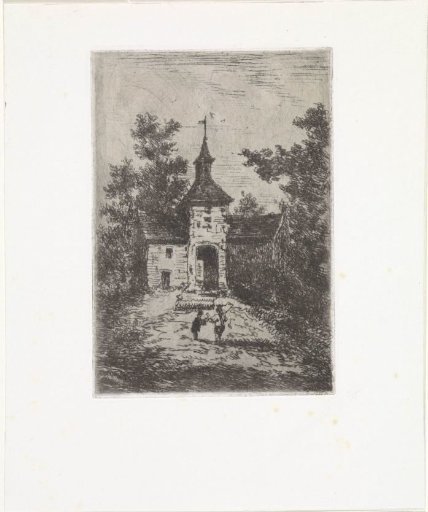 Entrance to a small castle