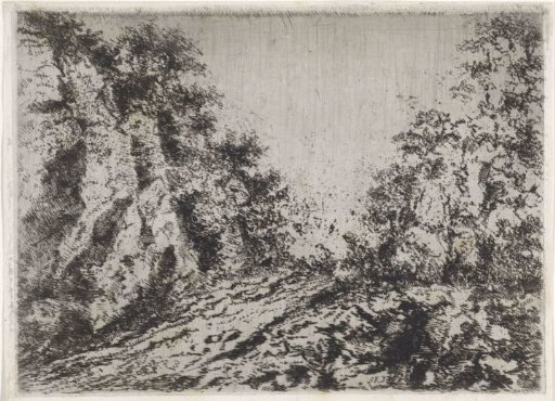 Path among rocks