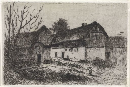 Farm with barn