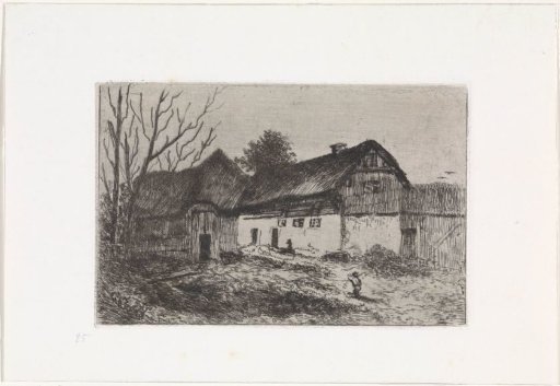 Farm with barn