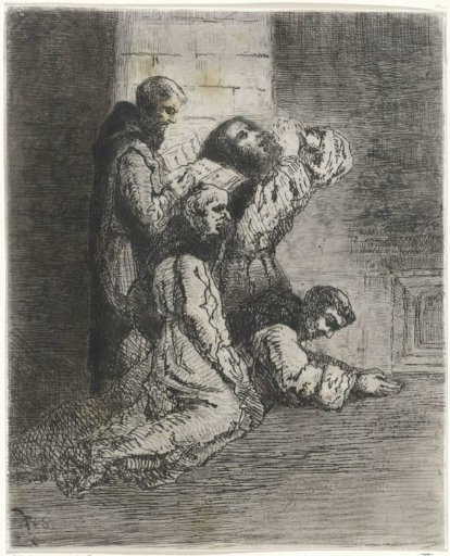 Monks in prayer
