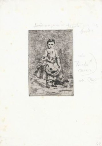 Young girl with dog
