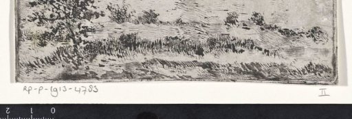 Landscape with a tree on the left