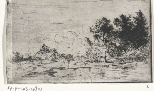 Thatched hut by the water