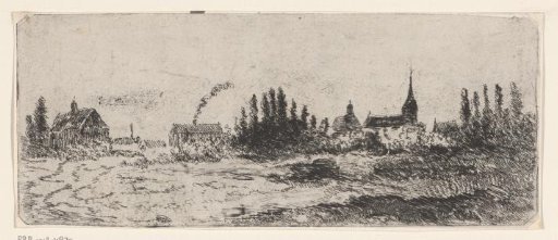 Landscape with a village view