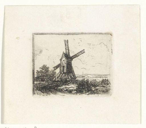 Landscape with a windmill