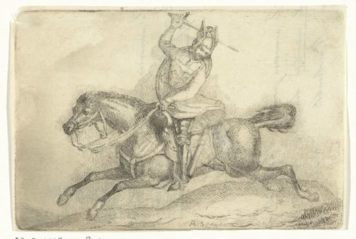 Rider on horseback (variant)