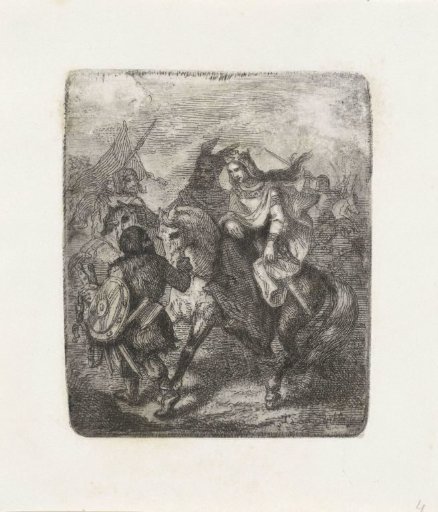 Princess surrounded by soldiers