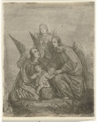 Guardian Angels Taking Care of Two Small Children