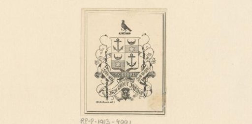 Ex libris of J.G. de Groot Jamin jr.