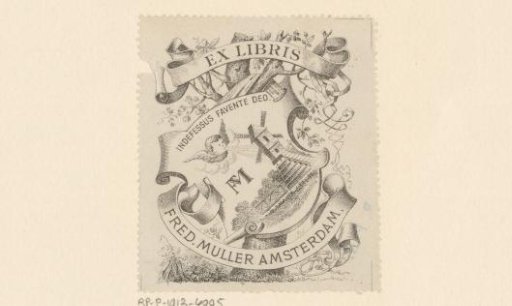 Ex libris of Fred. Muller Amsterdam