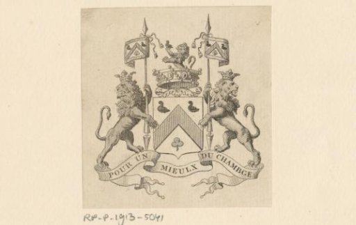 Ex libris of Du Chambge de Liessart