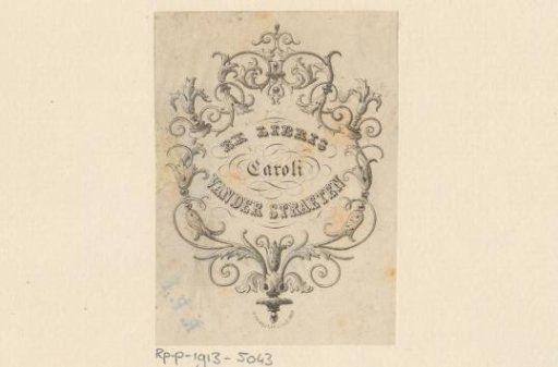 Ex libris of Caroli van der Straeten