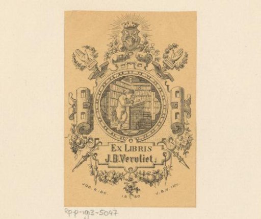 Ex libris of J.B. Vervliet