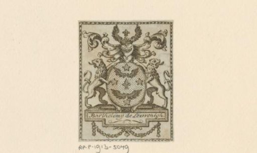 Ex libris of Berthelemij de Leuvenigh