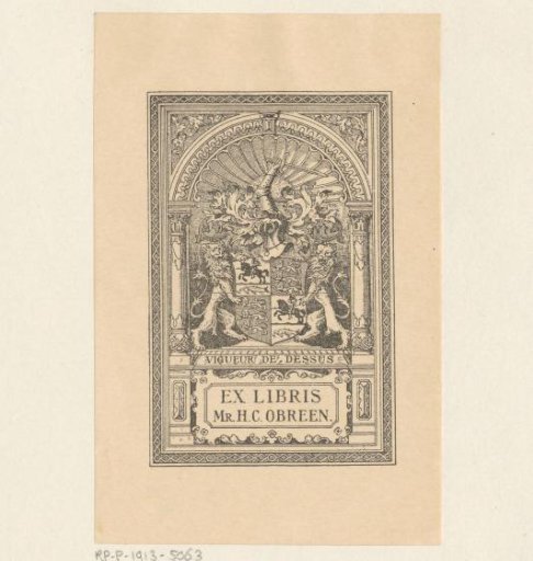 Ex libris of H.C. Obreen