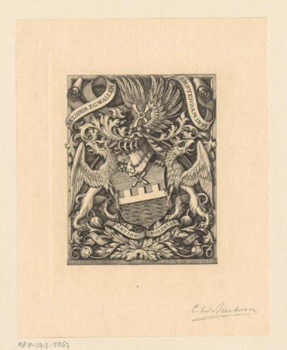 Ex libris of F.G. Waller