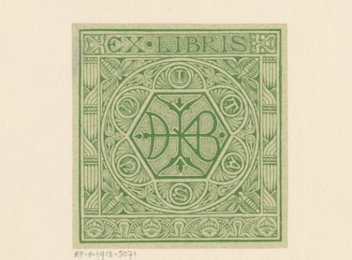 Ex libris of Jo Derkinderen-Besier